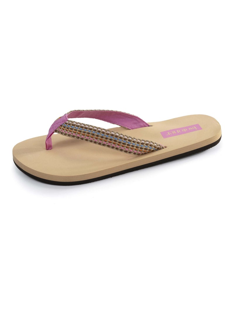 Chaussures Tongs très confortables, tiges larges Beige - Kiabi