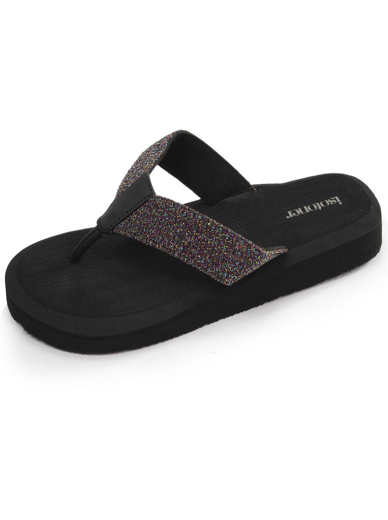 Chaussures Tongs très confortables, tiges larges Noir Bordeaux - Kiabi