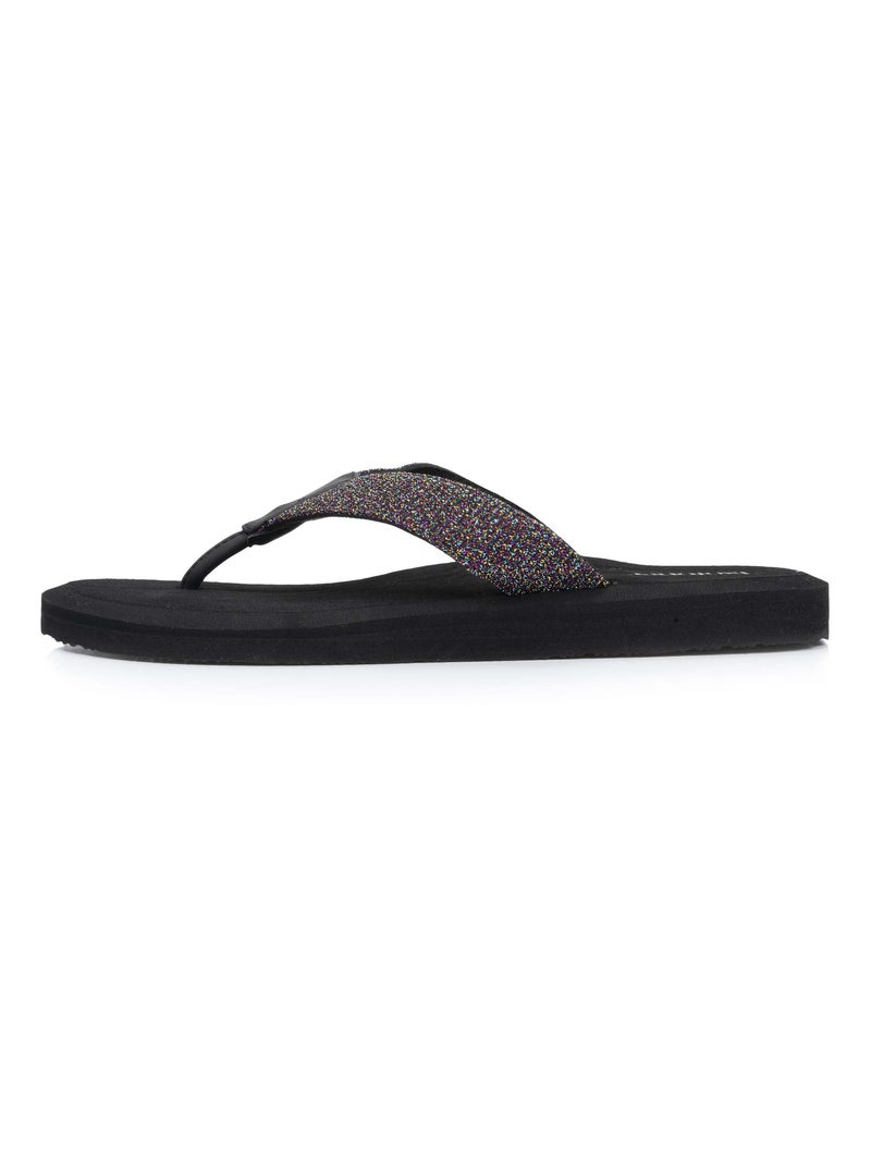 Chaussures Tongs très confortables, tiges larges Noir Bordeaux - Kiabi