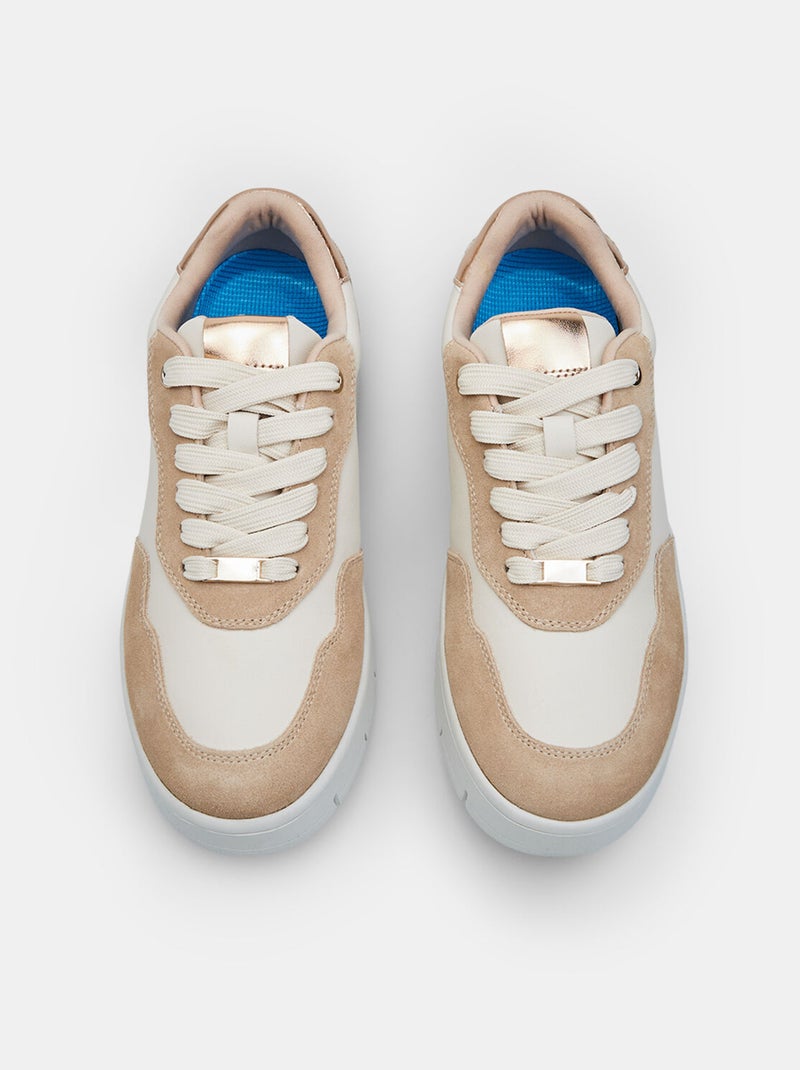 Chaussures Urban Casual  Bata à lacets Beige - Kiabi