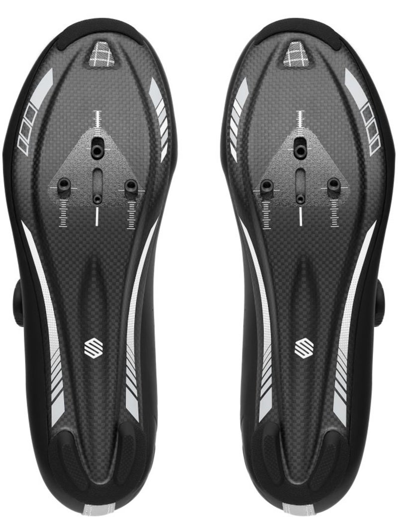 Chaussures vélo route cyclisme homme et femme okoris Noir - Kiabi