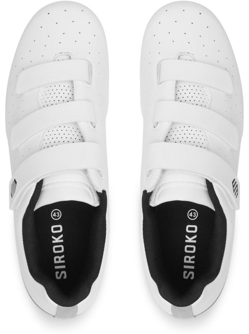 Chaussures vélo route cyclisme homme et femme riderev Blanc - Kiabi