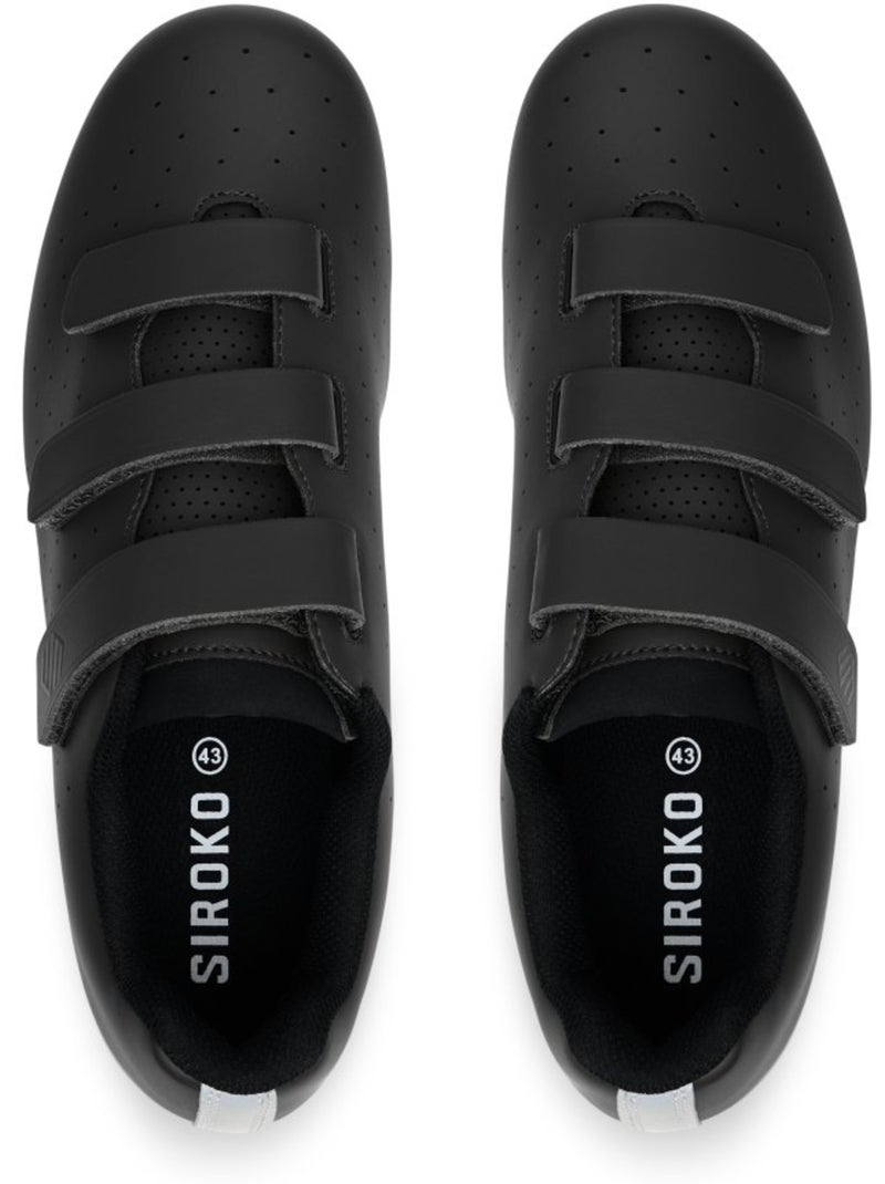 Chaussures vélo route cyclisme homme et femme riderev Noir - Kiabi