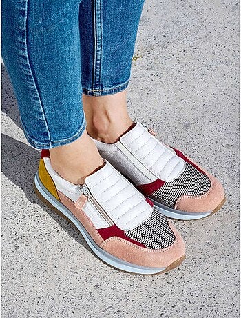 Chaussures zippées et élastiquées femme - PEDICONFORT