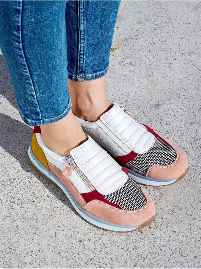 Chaussures zippées et élastiquées femme - PEDICONFORT Beige - Kiabi