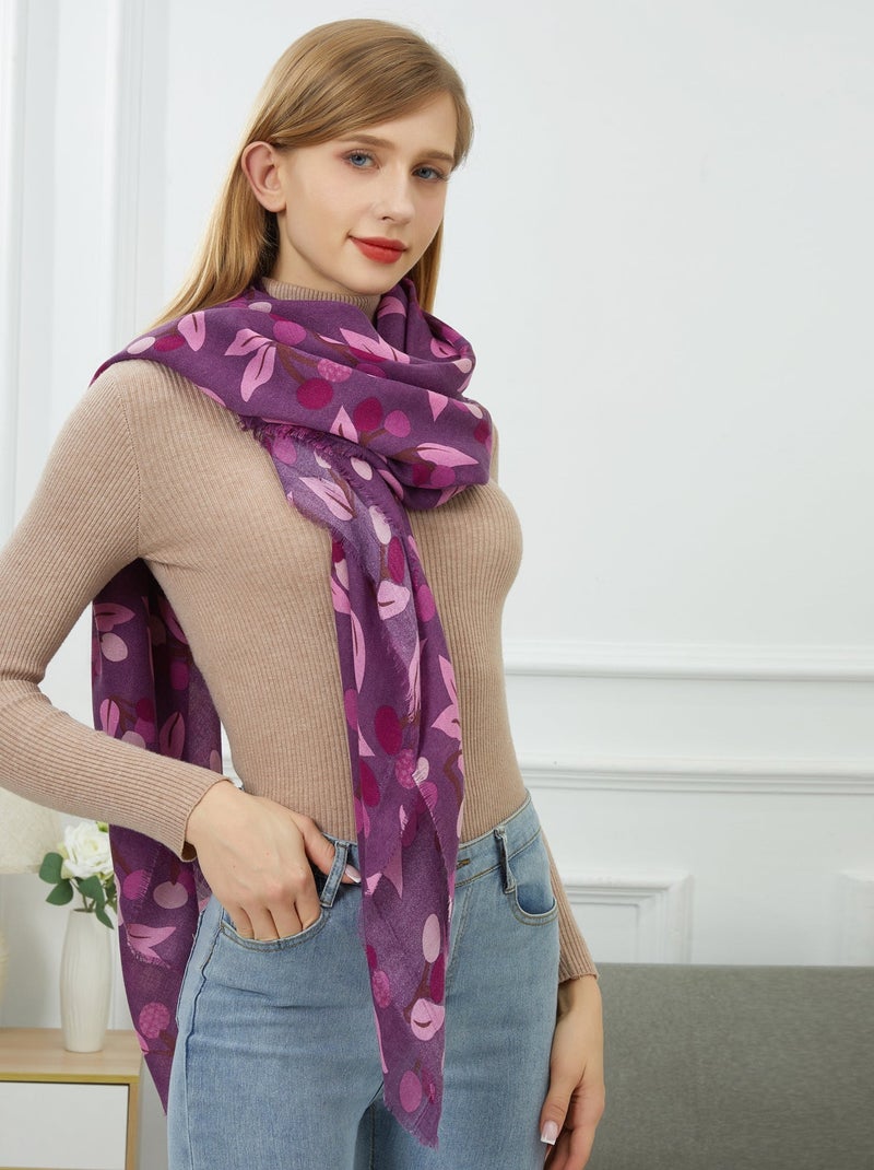 Chèche Automn Violet - Kiabi