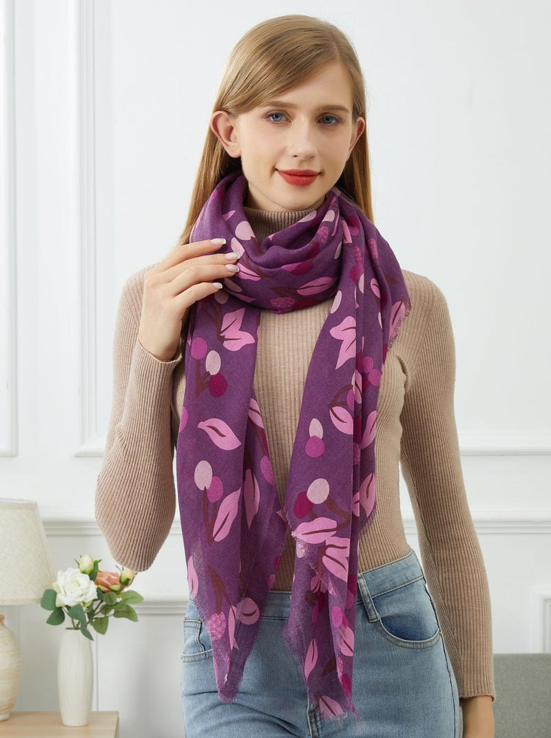 Chèche Automn Violet - Kiabi