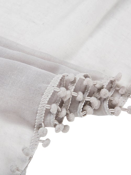 Chèche coton gris Elvia - Kiabi