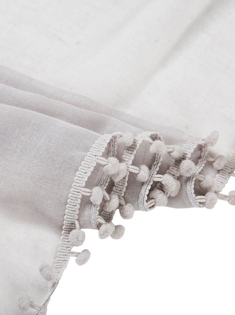 Chèche coton gris Elvia Gris - Kiabi
