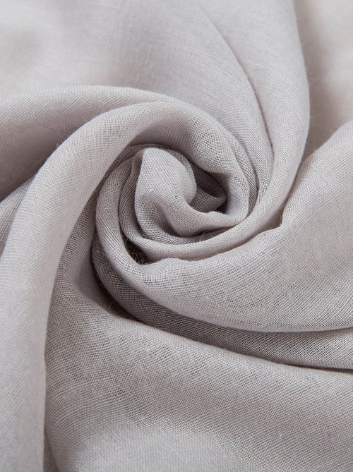 Chèche coton gris Elvia - Kiabi
