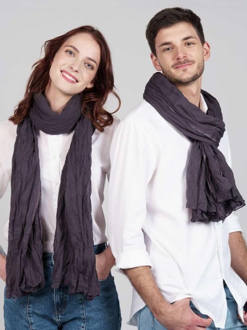 Chèche coton Uni - Kiabi