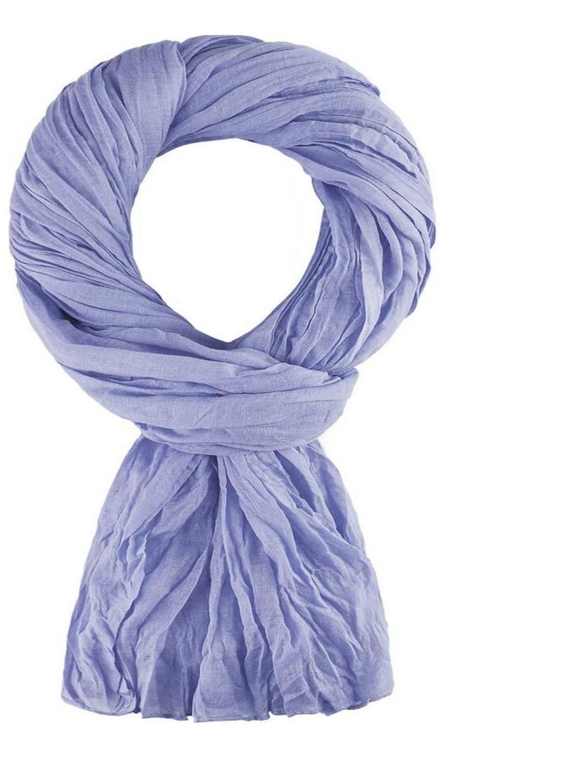 Chèche coton Uni Gris perle - Kiabi