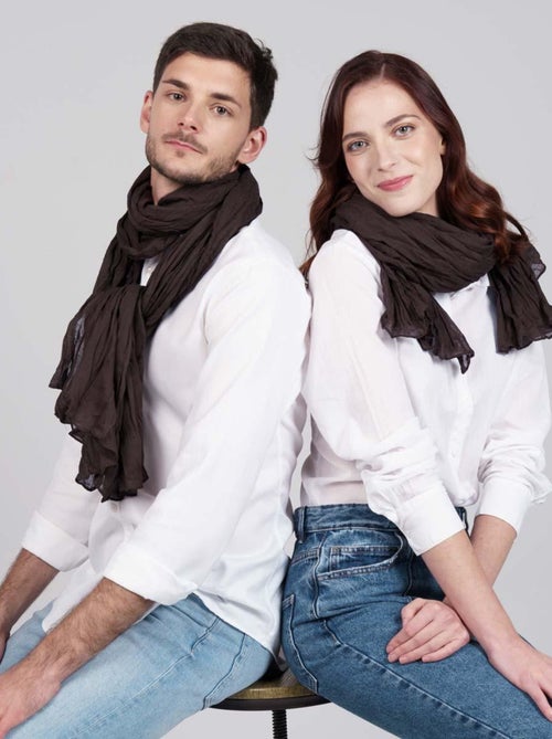 Chèche coton Uni - Kiabi