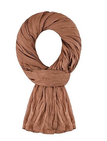 Grosse écharpe chaude - Marron - Kiabi - 12.00€