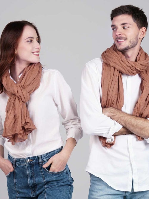 Chèche coton Uni - Kiabi