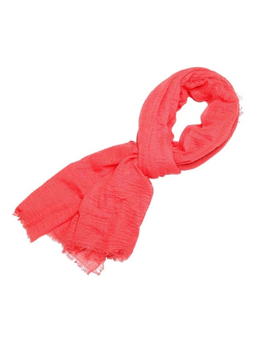 Cheche froissé uni écharpe foulard 160 X 90 cm - Kiabi