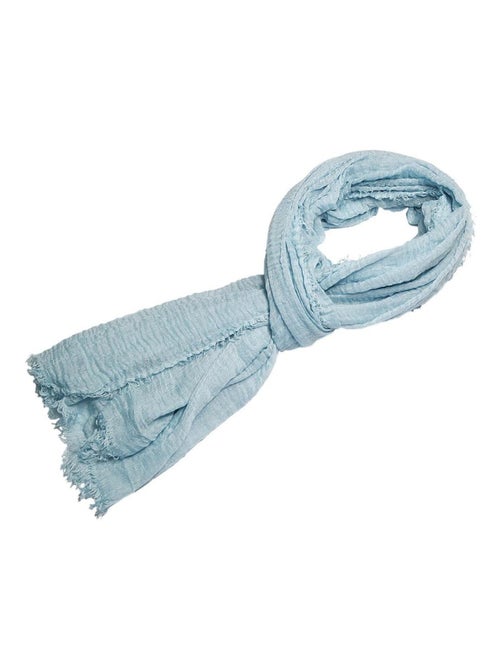 Cheche froissé uni écharpe foulard 180 X 90 cm - Kiabi