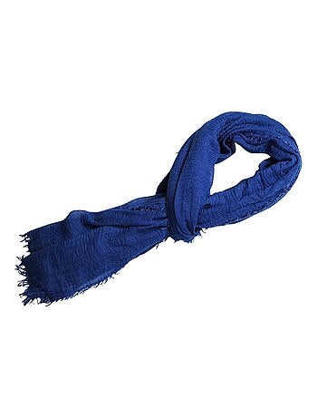 Cheche froissé uni écharpe foulard 180 X 90 cm