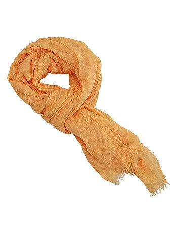 Cheche froissé uni écharpe foulard 180 X 90 cm