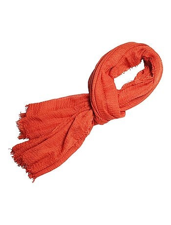 Cheche froissé uni écharpe foulard 180 X 90 cm