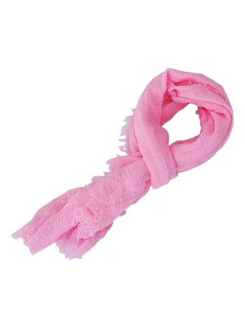 Cheche froissé uni écharpe foulard 180 X 90 cm - Kiabi