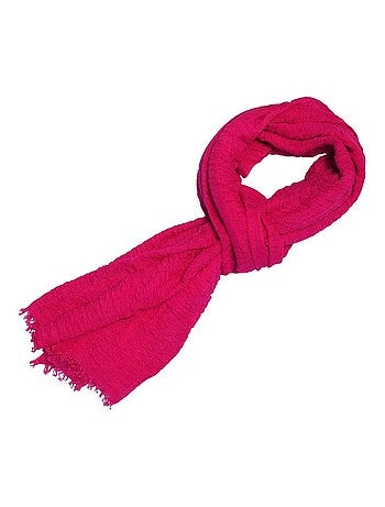 Cheche froissé uni écharpe foulard 180 X 90 cm