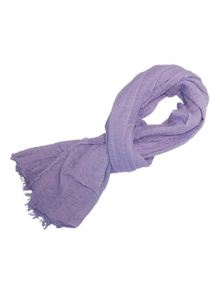 Cheche froissé uni écharpe foulard 180 X 90 cm