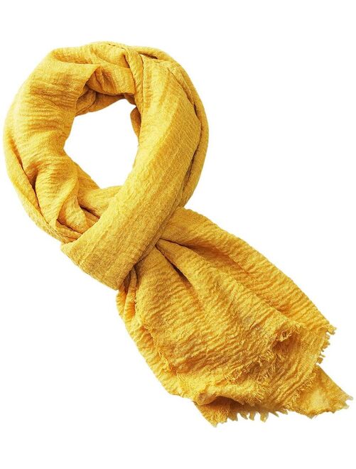 Cheche froissé uni écharpe foulard Homme Femme - Kiabi