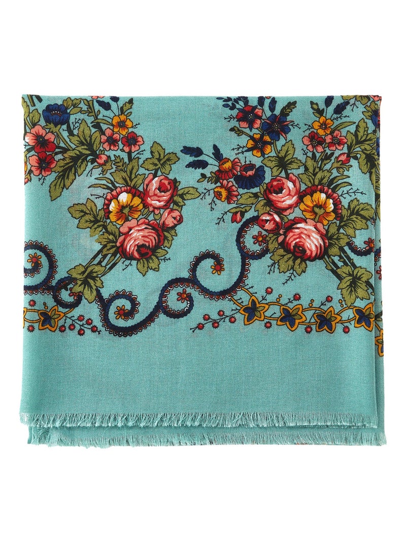 Chèche Nature Bleu ciel - Kiabi