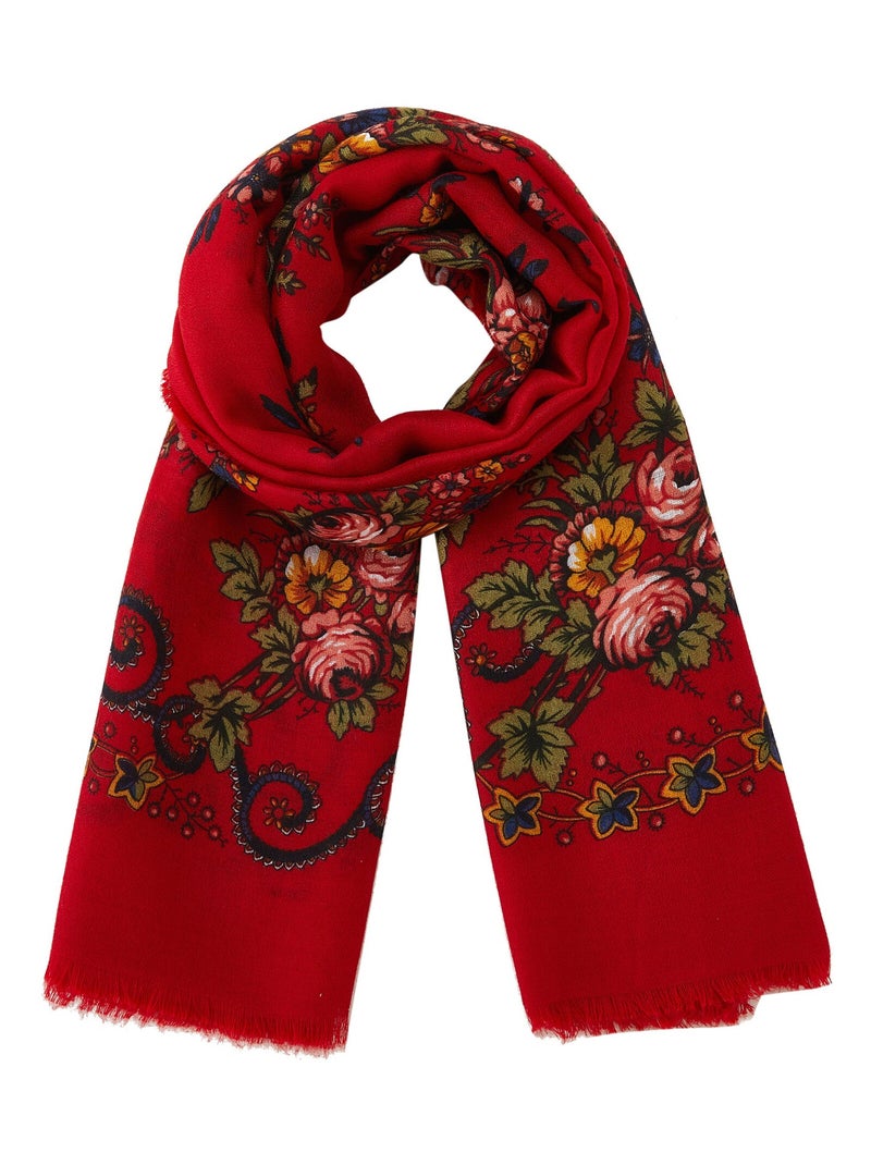 Chèche Nature Rouge - Kiabi