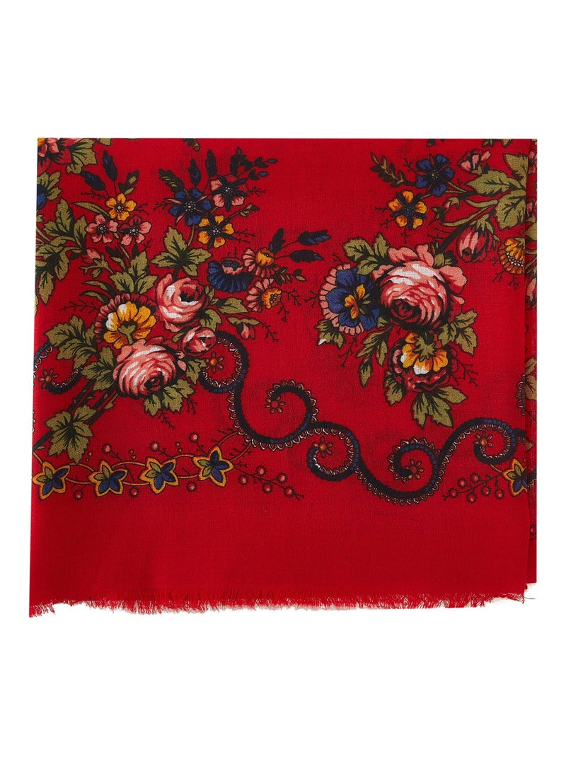 Chèche Nature Rouge - Kiabi