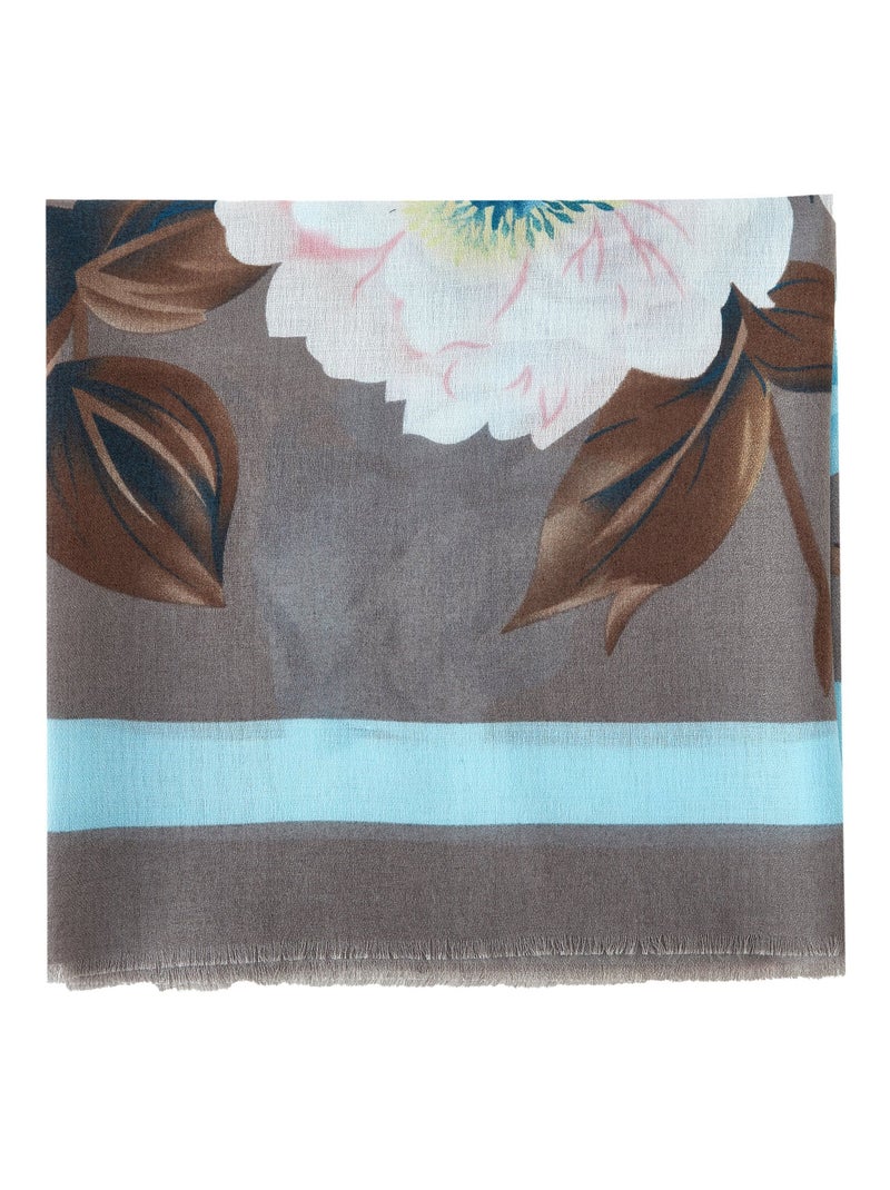 Chèche Roses Gris - Kiabi