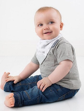 Cheeky Chompers | Bavoir bandana avec embout de dentition STELLA