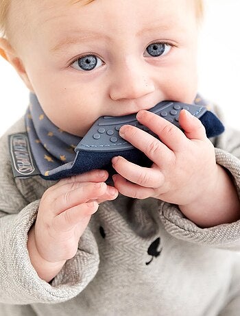 Cheeky Chompers | Bavoir bandana avec embout de dentition STELLA