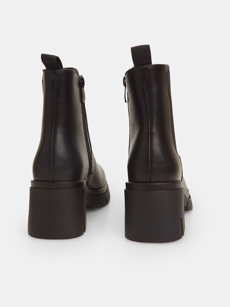 Chelsea boots avec talon midi BATA Noir - Kiabi