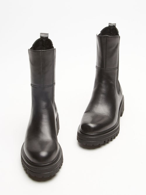 Chelsea boots en cuir BATA - Kiabi