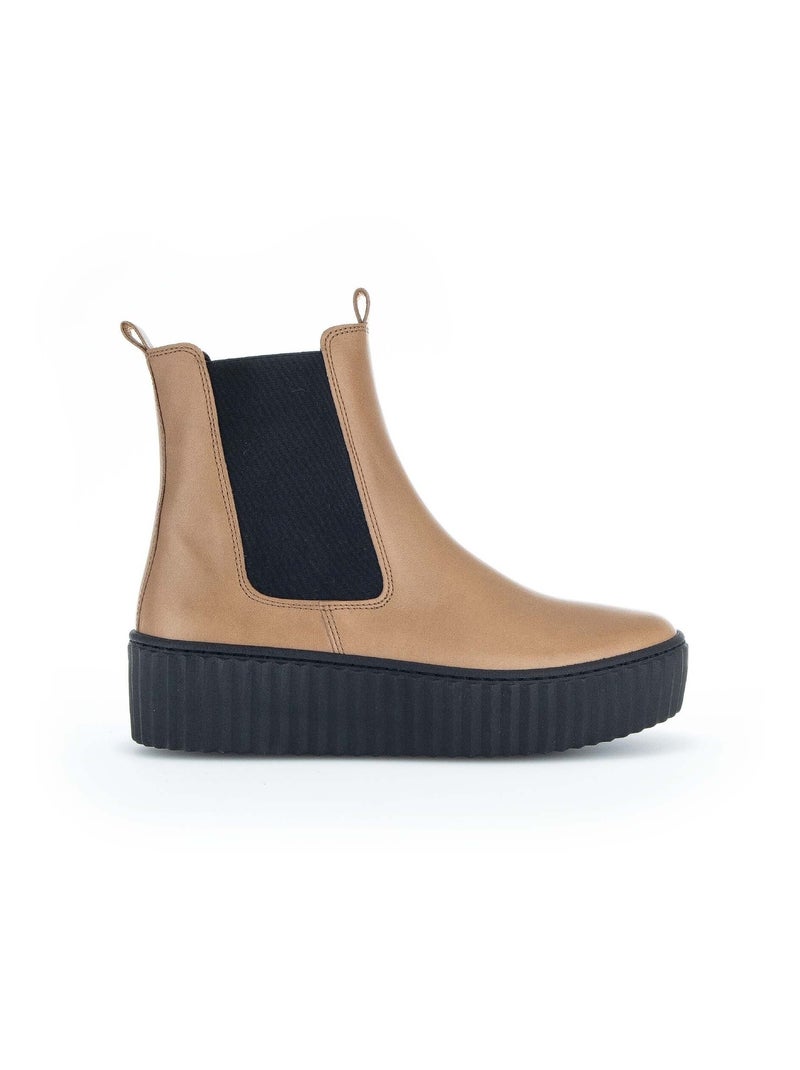Chelsea Boots  en cuir Gabor Marron - Kiabi