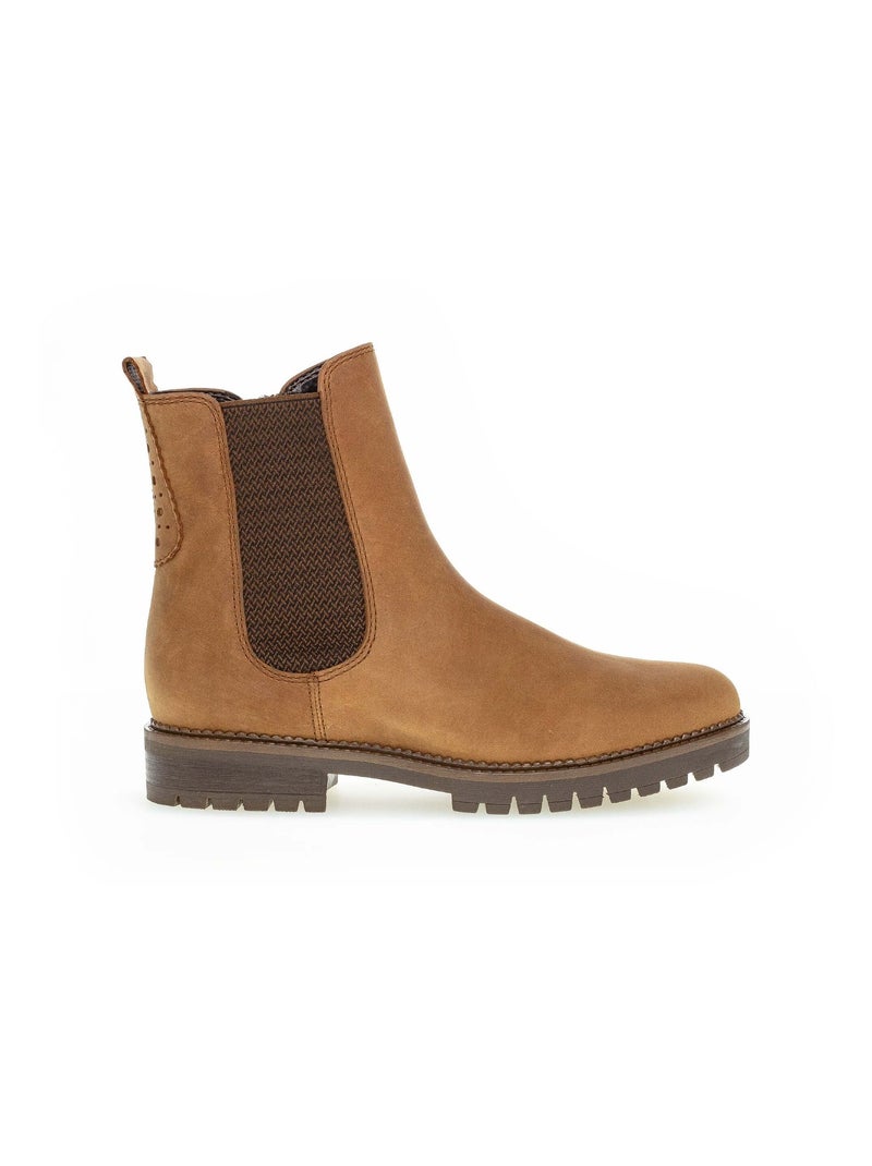 Chelsea Boots  en cuir gras Gabor Marron - Kiabi