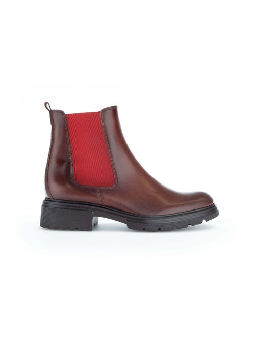 Chelsea Boots  en cuir lisse - Kiabi
