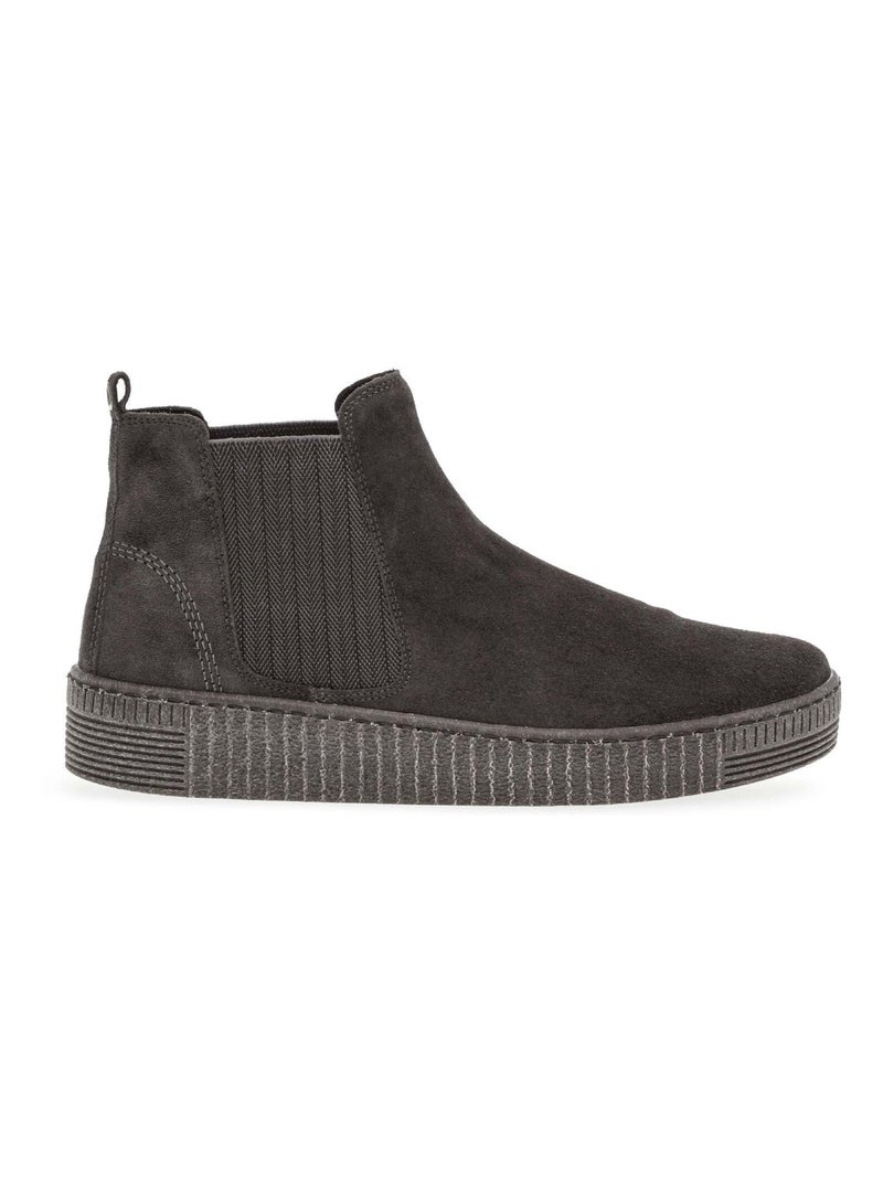 Chelsea Boots  en velours Gabor Gris Gris - Kiabi