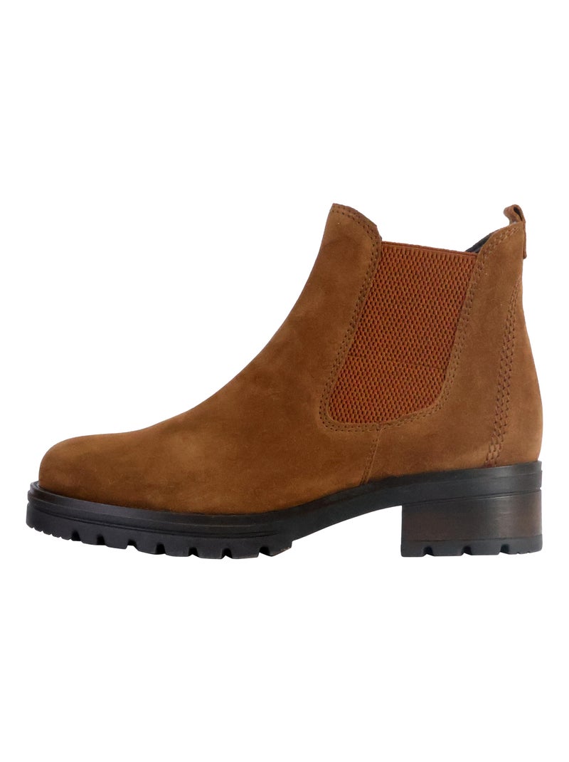 Chelsea Boots  en velours Gabor Marron - Kiabi