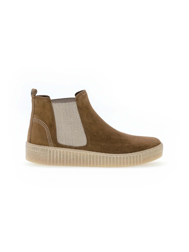 Chelsea Boots  en velours Gabor Marron - Kiabi