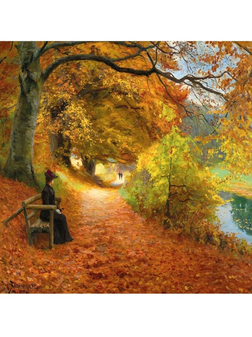 Chemin boisé en automne de Brendekilde - Kiabi