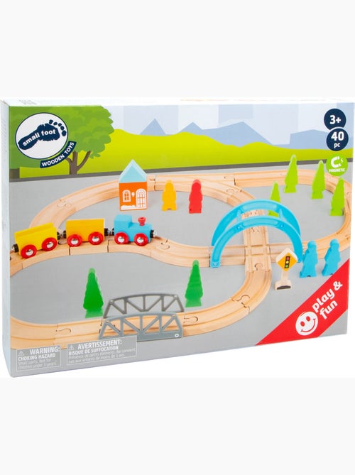 Chemin de fer en bois grand voyage - Kiabi