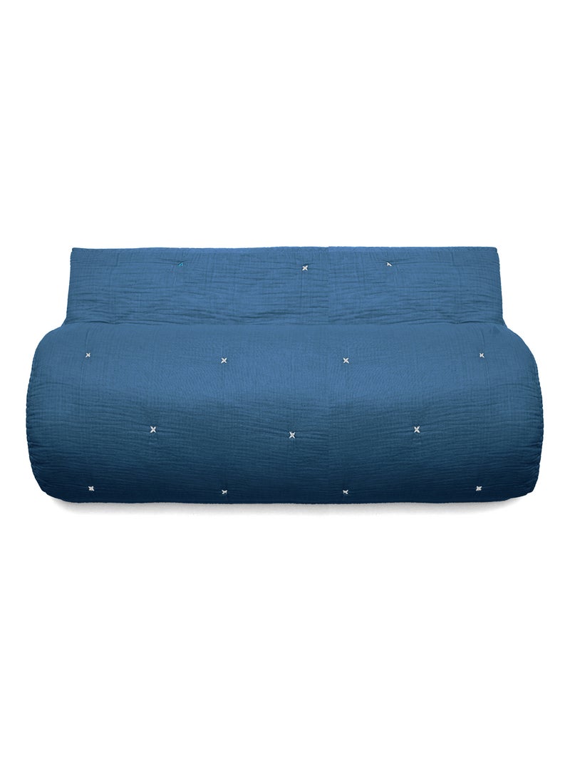Chemin de lit ANDROS Bleu marine - Kiabi