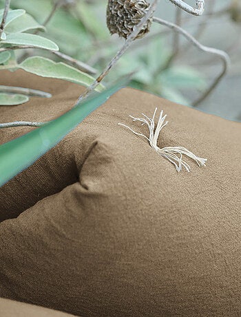 Chemin de lit coton lavé HONO DÉCO