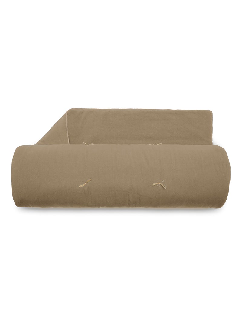 Chemin de lit coton lavé HONO DÉCO Camel - Kiabi