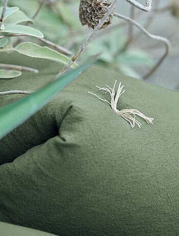 Chemin de lit coton lavé HONO DÉCO