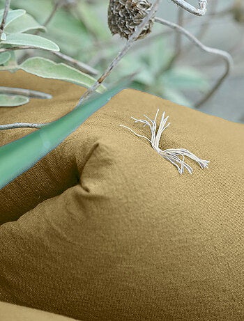 Chemin de lit coton lavé HONO DÉCO