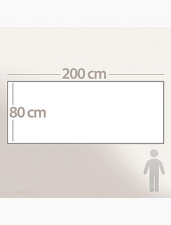 Chemin de lit coton lavé HONO DÉCO